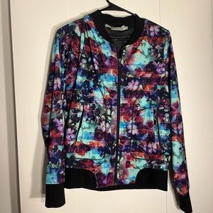 Athleta Watercolor Bomber Jacket - M